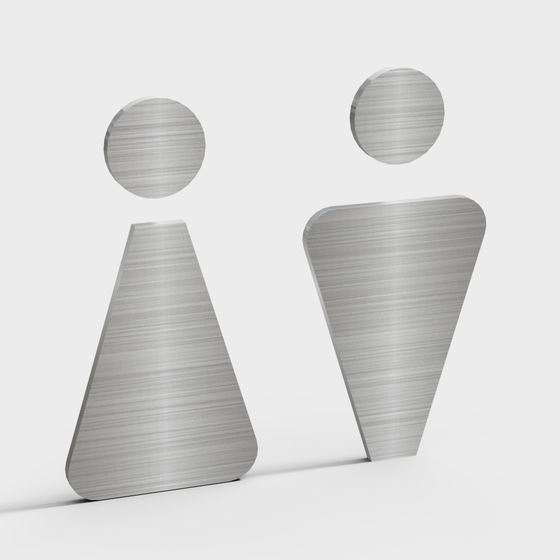 Stylish Gray Metal 3D Model for Modern Designs