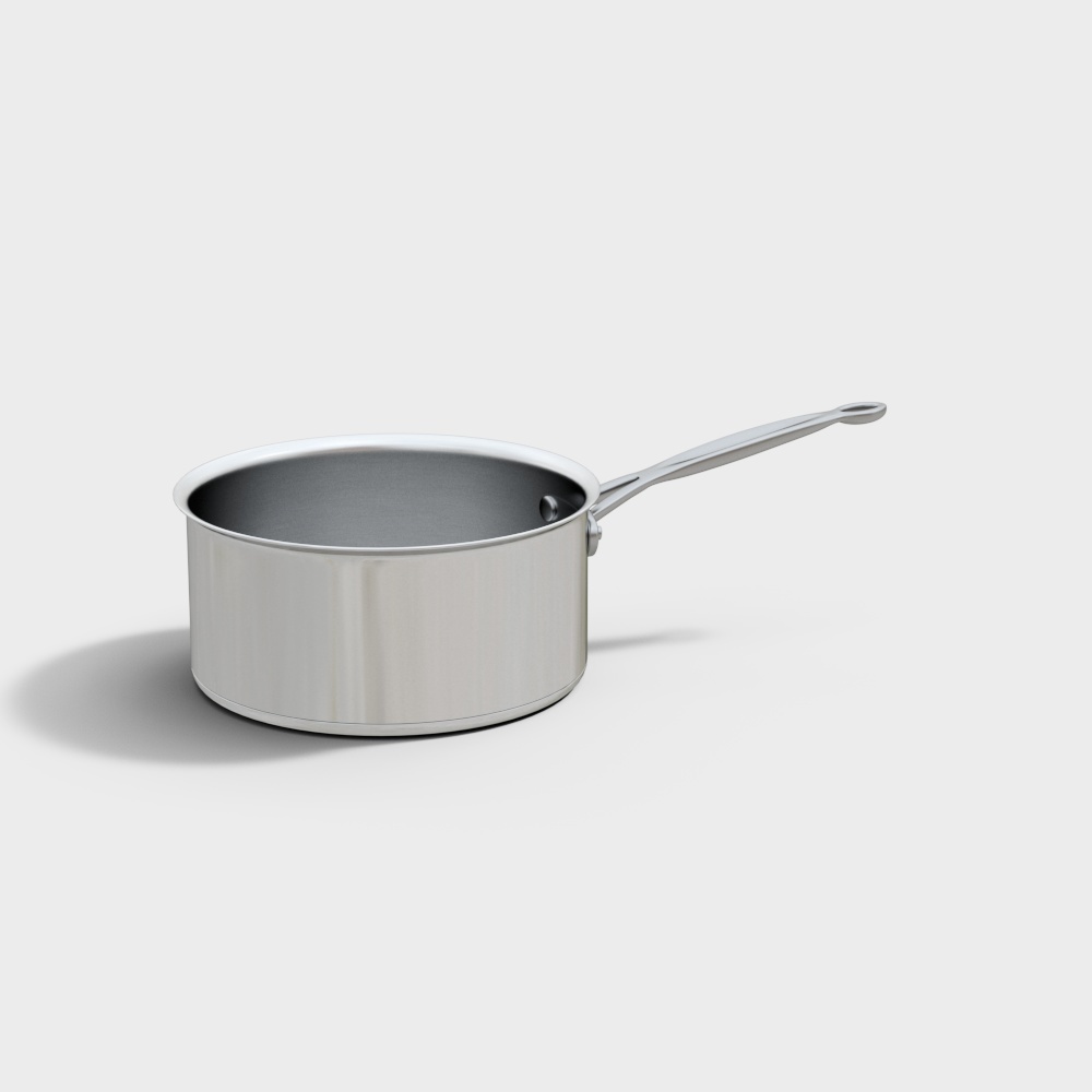 Modern stainless steel cauldron