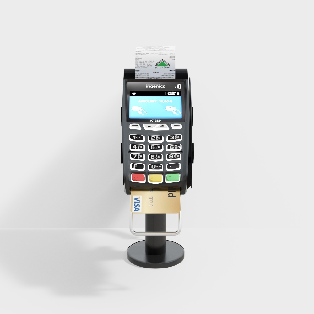 Ingenico ICT250 3D model