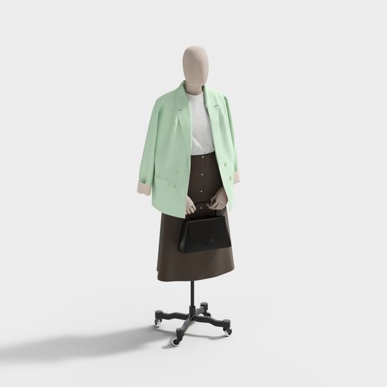 Stylish 3D Fashion Display Rack Model