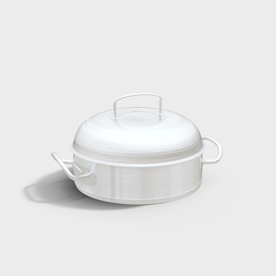 Minimalist Aluminum Pot 3D model