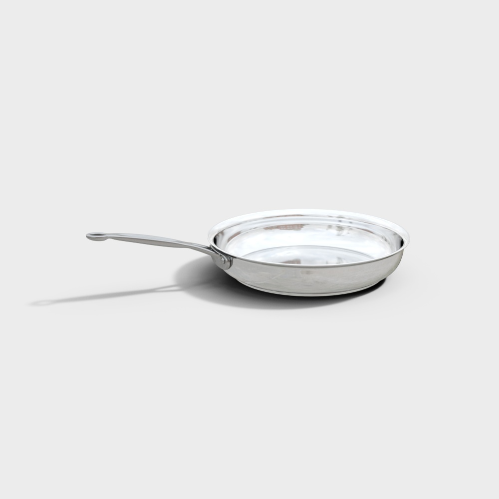Modern stainless steel wok