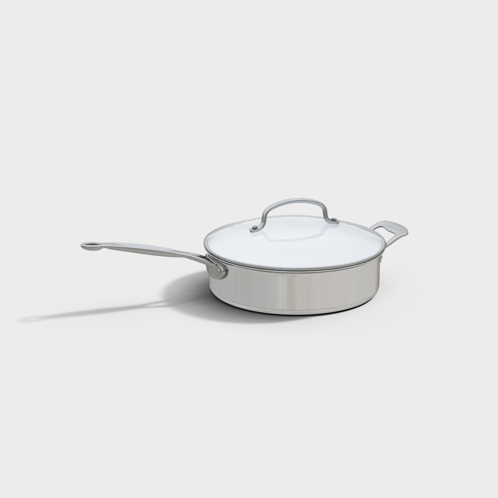 Modern stainless steel low pot