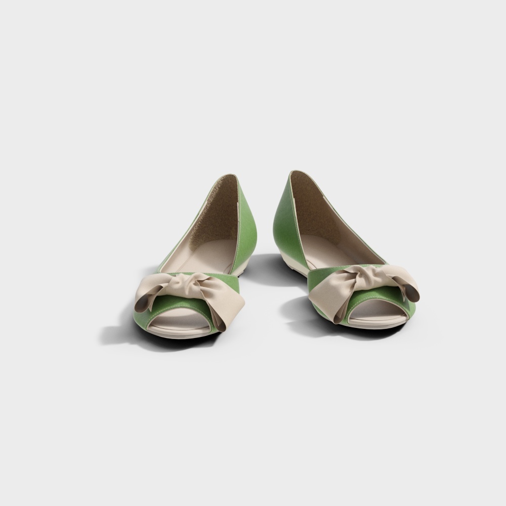 モダングリーンハイヒール