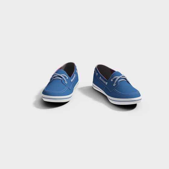 modern blue shoes