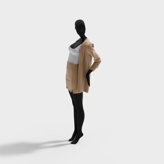 City Stroll Low-Poly 3D Model