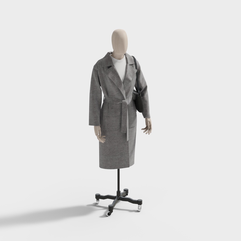 Modern gray cloth clothing mannequin