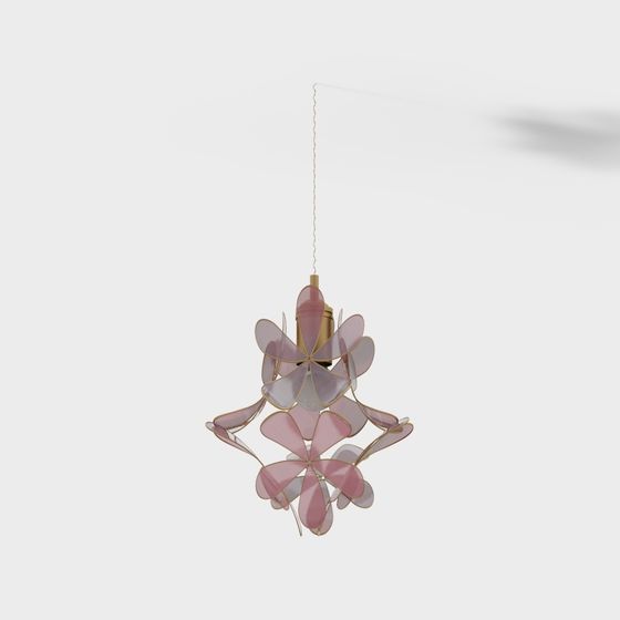 Candelabro de arte rosado moderno