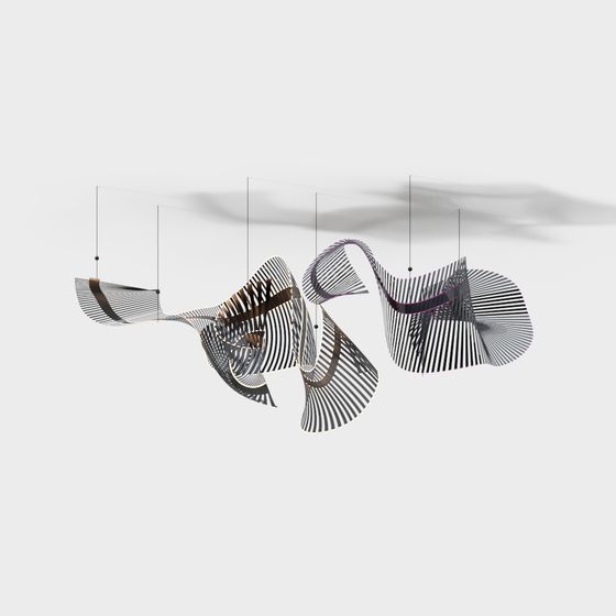 Moderne stromlinienförmige Kunstleuchte