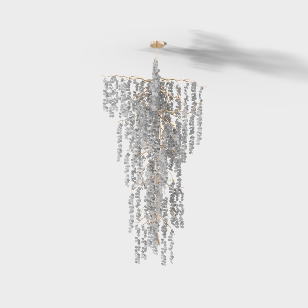 Suspended Light 3D model - A Dreamlike Pendant Design