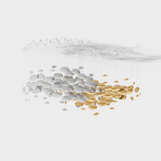 Đèn chùm nghệ thuật lắp đặt hiện đại Sans Souci