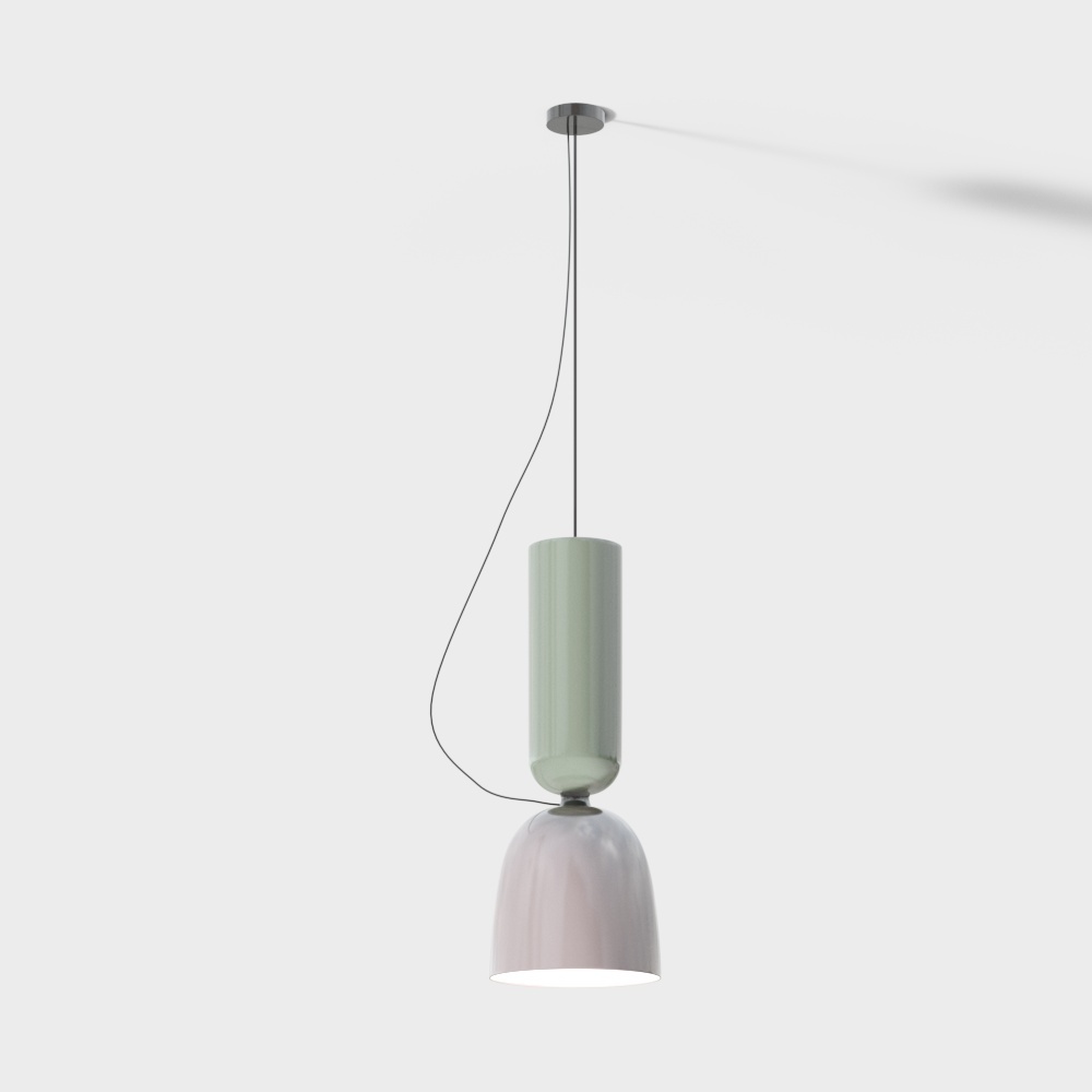 Nordic pink art chandelier