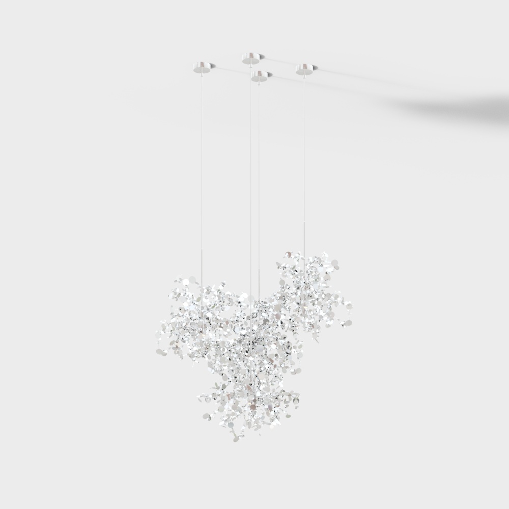 Modern stainless steel art chandelier