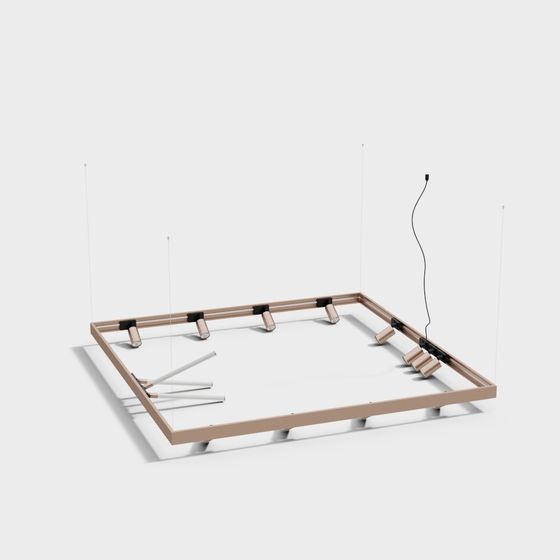 Minimalist Bed Frame 3D model