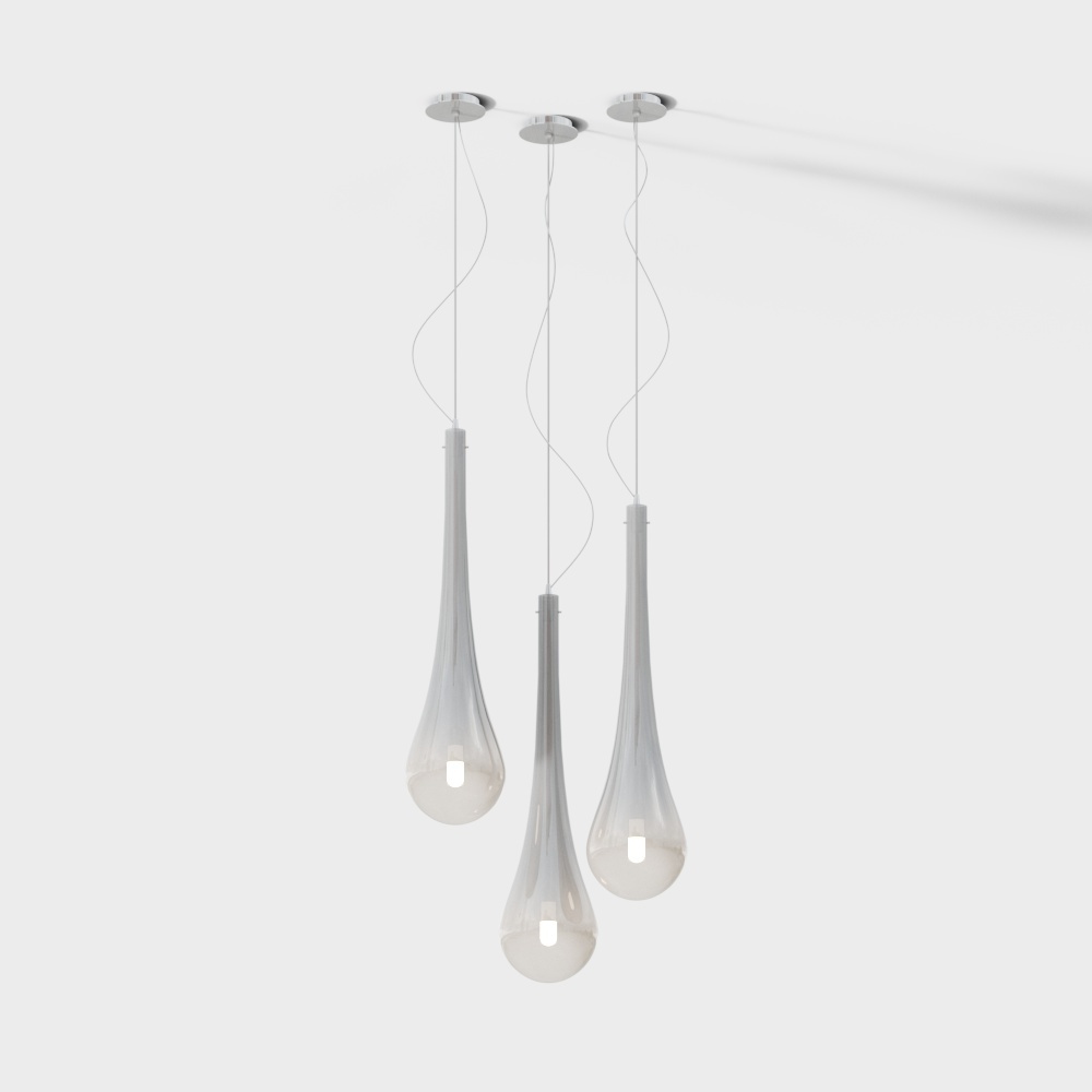 modern art chandelier white water drops