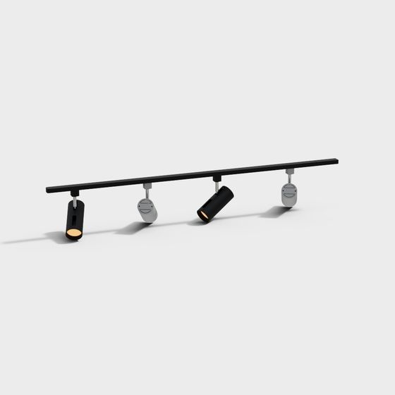Sleek Modern Track Light 3D model