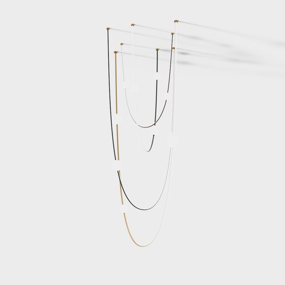 Suspended Art Chain 3D model