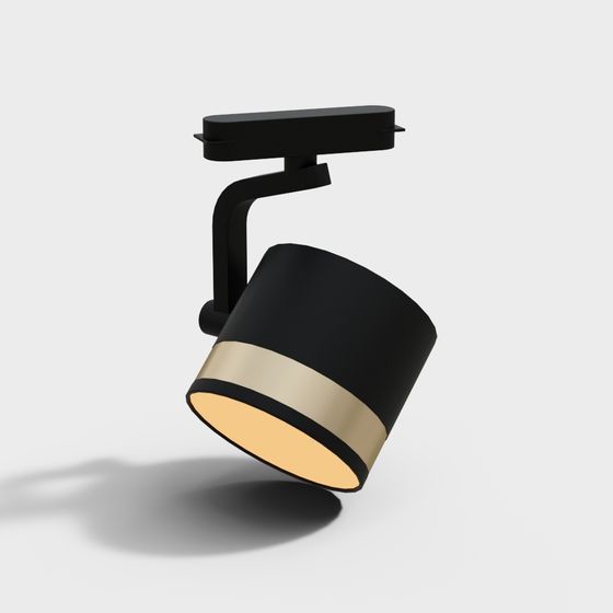Stylish Low-Poly Track Light 3D Model