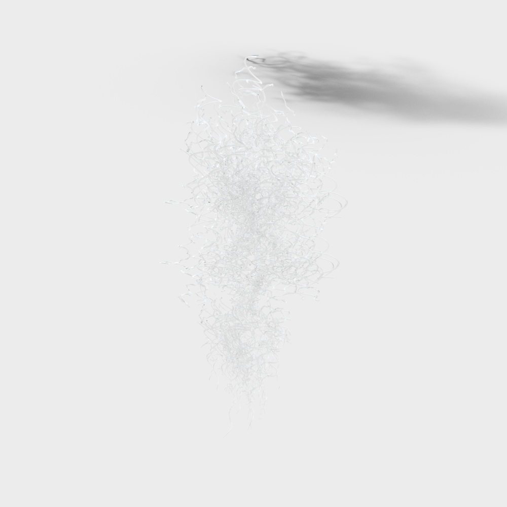 Modern large messy art chandelier