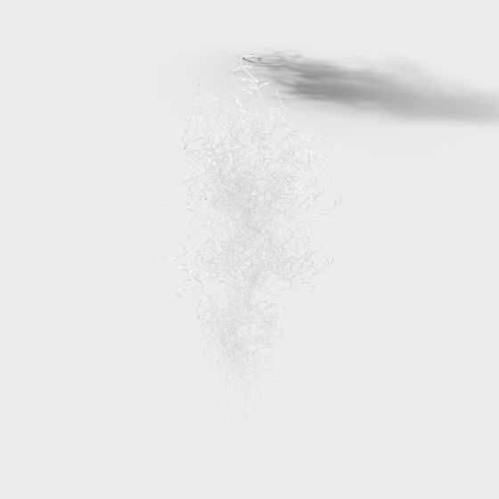 Ethereal Flowing Lights 3D model for Creative Projects