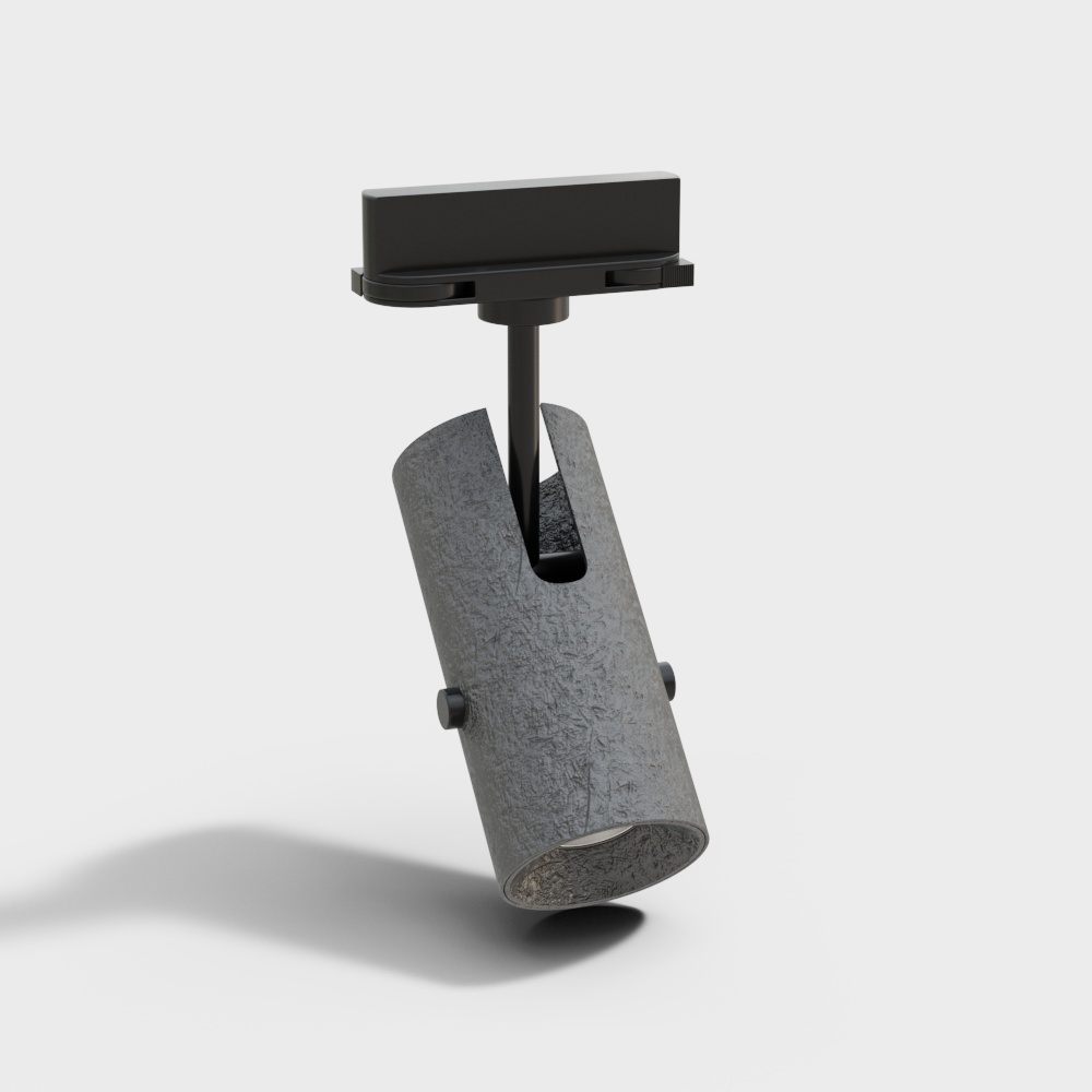 현대식 트랙 스포트라이트 회색 직선