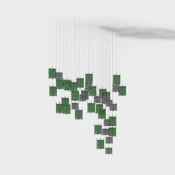 Modern Aerial Garden 3D model