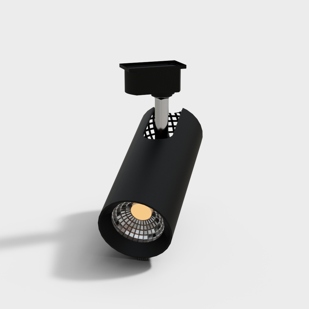 현대식 블랙 싱글 튜브 표면 설치 트랙 스포트라이트