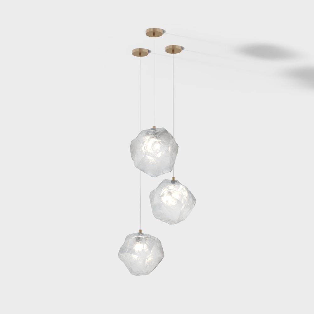 모던 투명 소형 예술 샹들리에