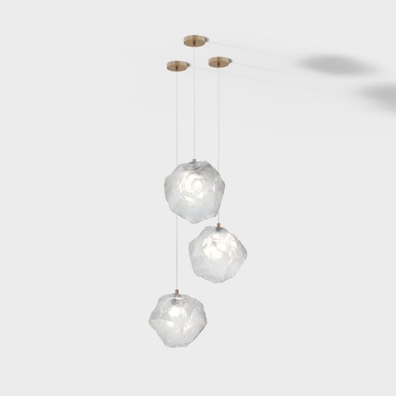 모던 투명 소형 예술 샹들리에