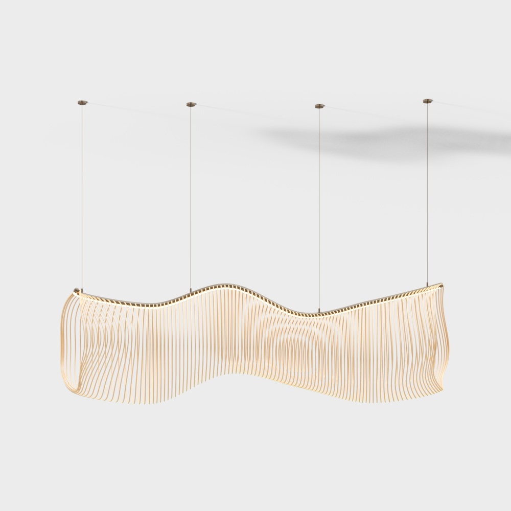 Modern golden art chandelier