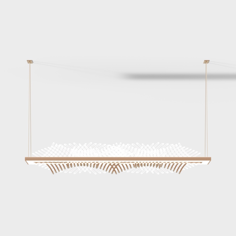 โคมไฟระย้าศิลป์ด้านซ้ายและขวา