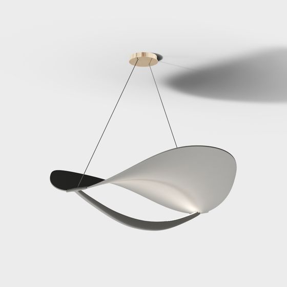 Elegant Modern Chandelier 3D model