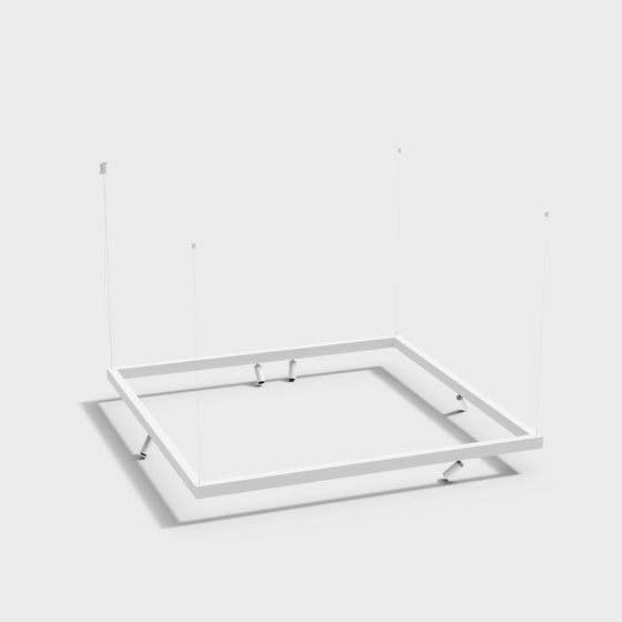 Modern Low-Poly Ceiling Light 3D model