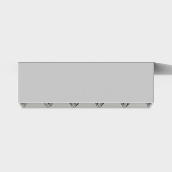 Minimalist Suspended Light Fixture 3D model