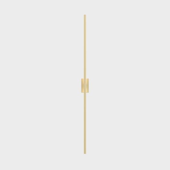 Elegant Golden Line Sconce 3D model
