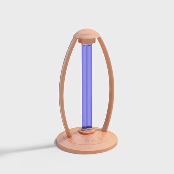 Unique Low-Poly UV Sanitizer Lamp 3D model