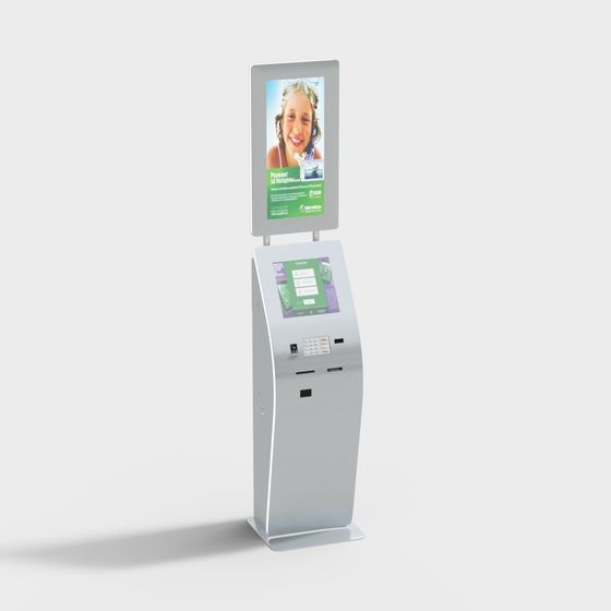 Trendy Self-Service Kiosk 3D Model for Creative Projects