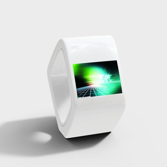 Futuristic Minimalist Smartwatch 3D Model