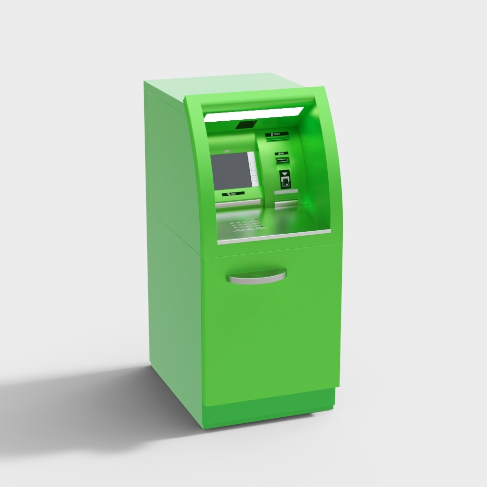 Low-Poly ATM Machine 3D model for Creative Projects