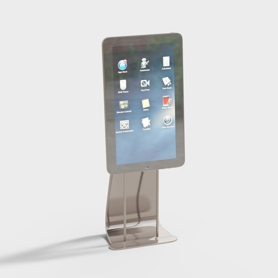 Modern Touchscreen Display Stand 3D model