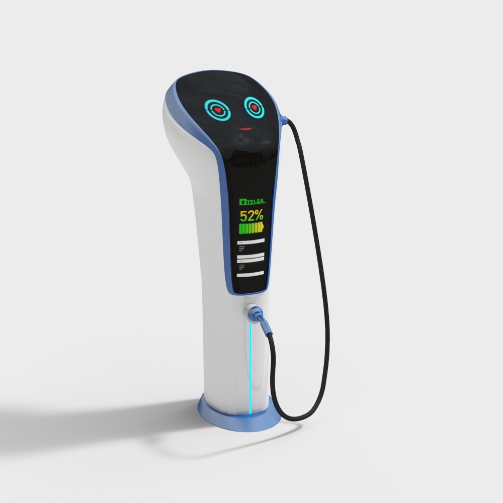 Modern style blue new energy charging pile