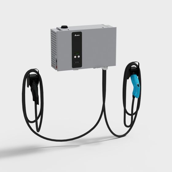 Low Poly Charging Station 3D model