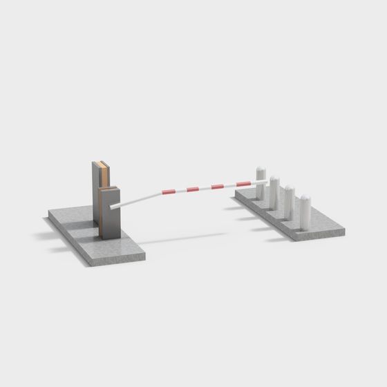 City Barrier 3D model