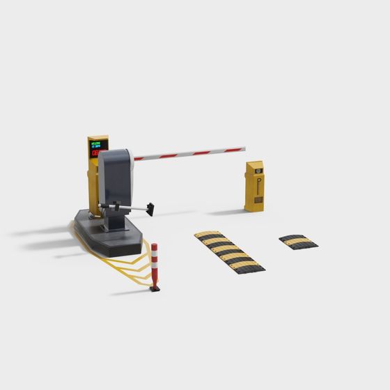 Urban Traffic Control Station 3D Model