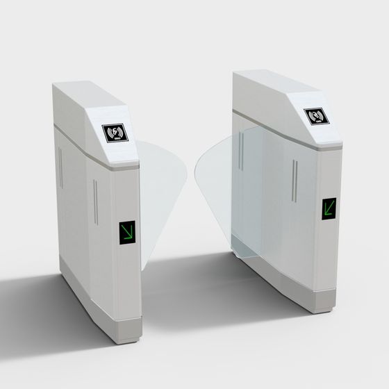 Futuristic Smart Turnstile 3D model