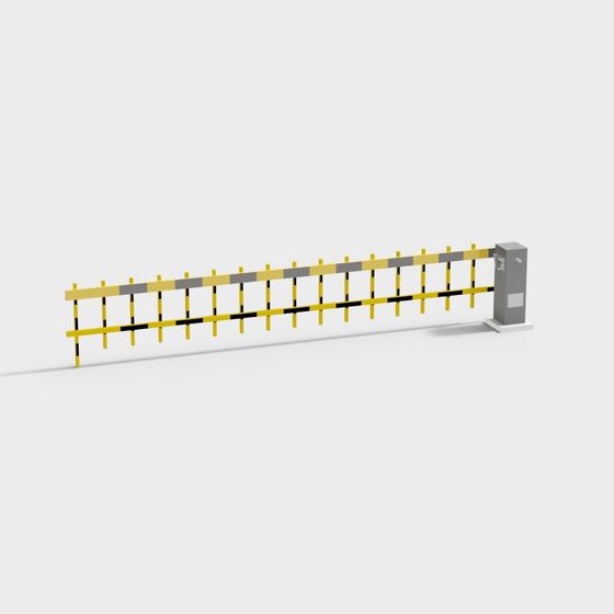 Modern Automatic Barrier 3D model