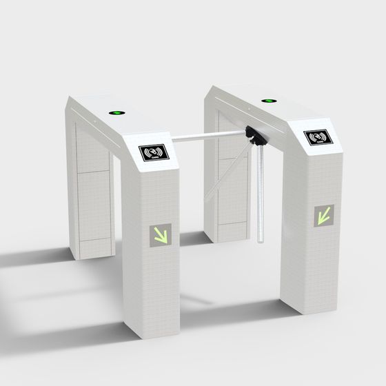 Highly Detailed Smart Turnstile 3D model