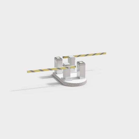 Stylish Automatic Barrier 3D model for Creative Projects
