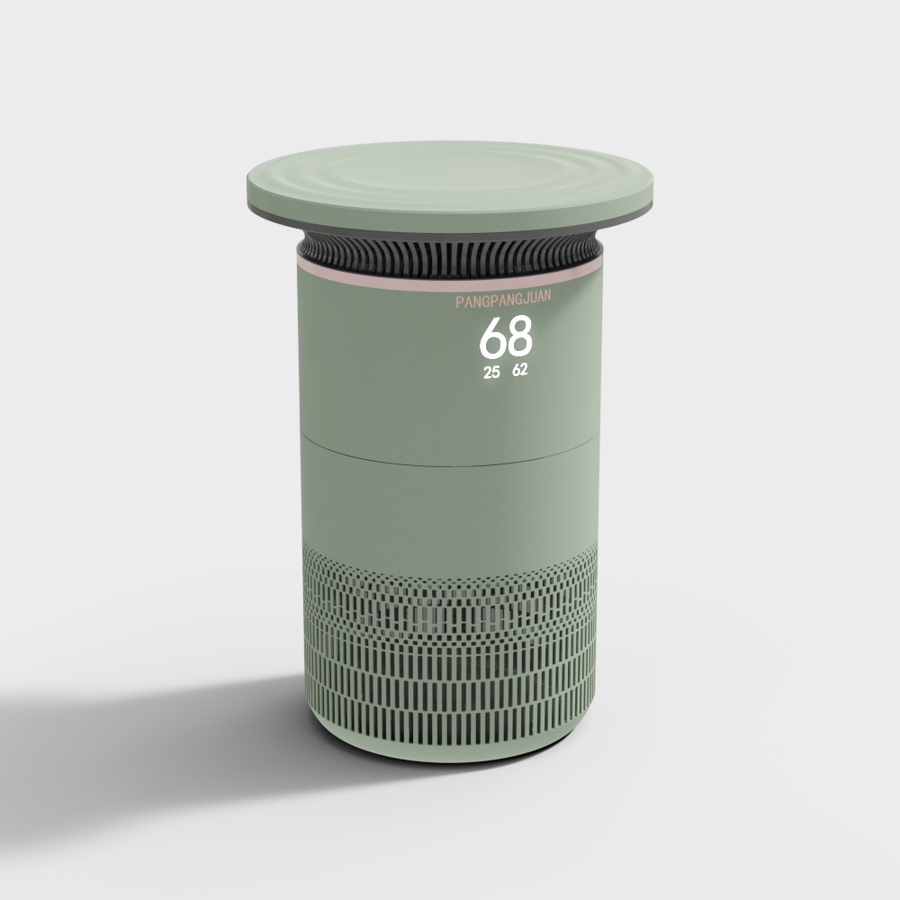 Máy lọc không khí màu xanh hiện đại