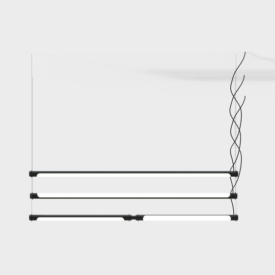 Contemporary Hanging Light Fixture 3D model